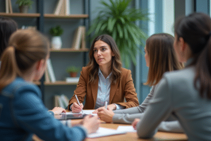 Femme en atelier de développement professionnel
