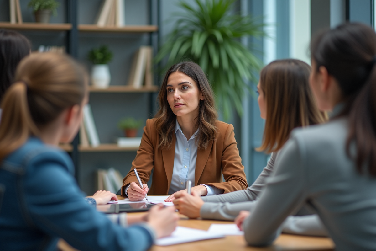 Femme en atelier de développement professionnel
